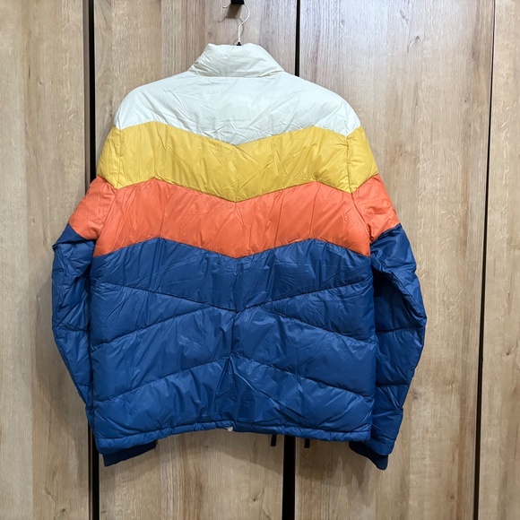 Marine Layer Archive NWT Colorblock Puffer Jacket Blue/Orange M or L MSRP $248 - Picture 10 of 14